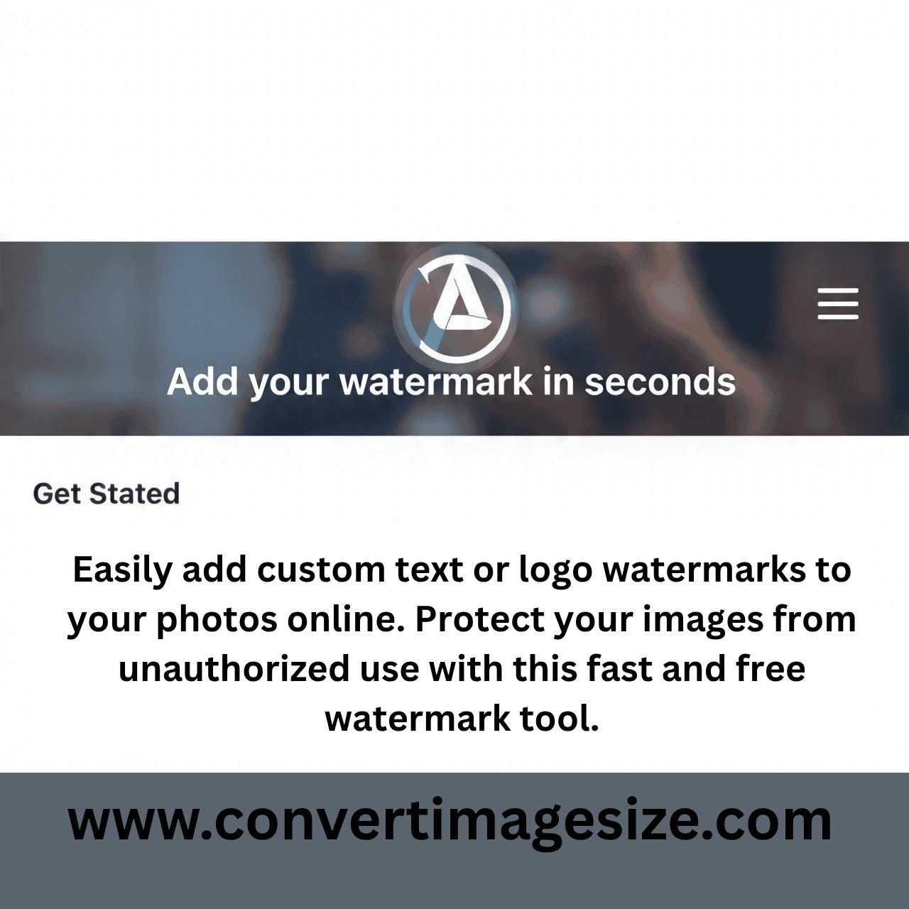 Photo Watermark Tool, add watermark on photo 